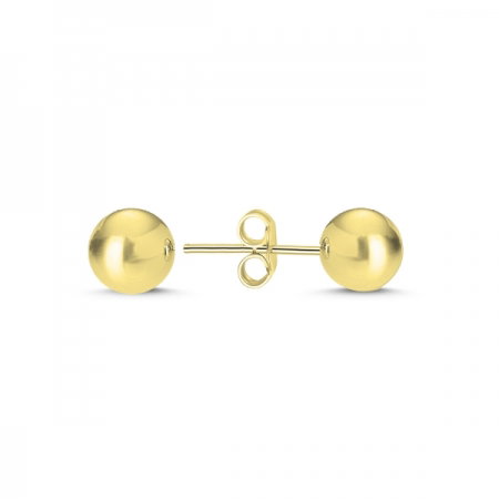 Cercei bilute din argint 925 placat cu aur galben ETU0020 [0]